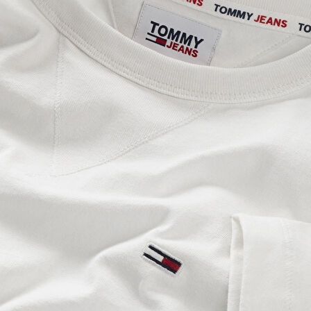 Tommy Hilfifer Tjm Clsc Rıb Detaıl Flag Tee Erkek Tişört