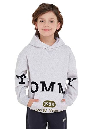 Tommy Hilfiger Gri Erkek Çocuk Sweatshirt KB0KB08498P1N