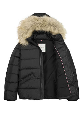 Tommy Hilfiger Siyah Kız Çocuk Mont KG0KG07399BDS