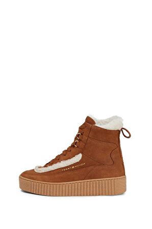 Kadın Tommy Hilfiger Essential Lace Ankle Boots FW0FW07503
