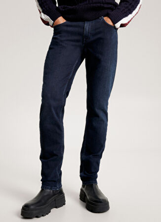 Tommy Hilfiger Normal Bel Normal Paça Slim Fit Siyah Erkek Denim Pantolon MW0MW333381BL