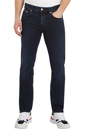 Tommy Hilfiger Normal Bel Normal Paça Slim Fit Siyah Erkek Denim Pantolon MW0MW333381BL