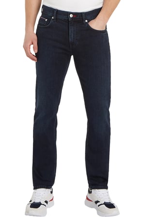 Tommy Hilfiger Normal Bel Normal Paça Slim Fit Siyah Erkek Denim Pantolon MW0MW333381BL