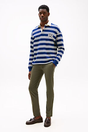 Erkek Chino Bleecker 1985 Pima Cotton Pantolon - Haki | 33/30