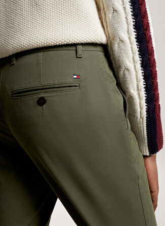 Tommy Hilfiger Normal Bel Normal Paça Slim Fit Haki Erkek Pantolon MW0MW26619RBN