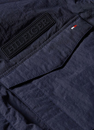 Tommy Hilfiger Slim Fit Düğmeli Yaka Mavi Erkek Gömlek MW0MW32856DW5