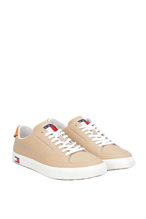 Erkek Tommy Hilfiger Vulcanized Leather Sneaker EM0EM01341