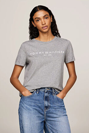 Kadın REG CORP LOGO C-NK SS T-Shirt-Gri | XS