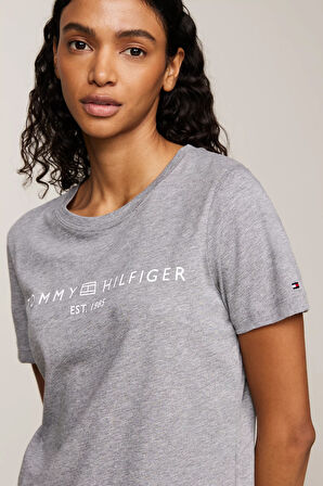 Kadın REG CORP LOGO C-NK SS T-Shirt-Gri | XS
