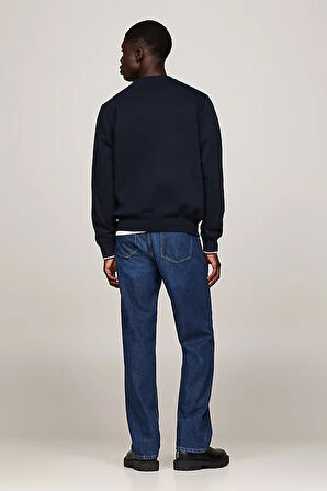 Erkek Yuvarlak Yaka Sweatshirt - Lacivert | XXL