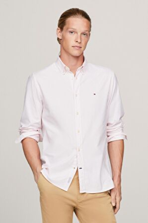 Tommy Hilfiger 1985 Flex Oxford Stripe Rf Shirt Erkek Gömlek