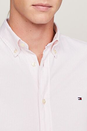 Tommy Hilfiger 1985 Flex Oxford Stripe Rf Shirt Erkek Gömlek