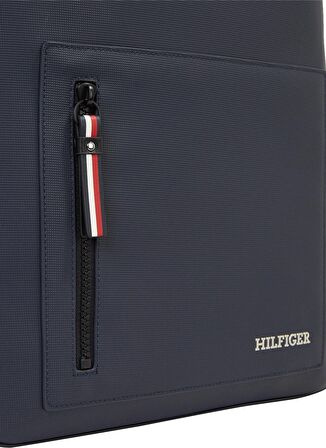 Tommy Hilfiger Lacivert Erkek 30x45x15 cm Sırt Çantası TH PIQUE BACKPACK