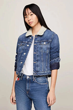 Archive Izzie Teddy Denim Kadın Mont-DW0DW172161A5