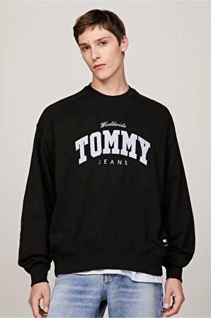 Tommy Jeans Erkek Sweatshirt-DM0DM18386