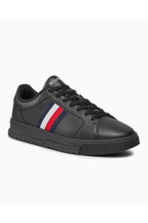 Erkek Tommy Hilfiger Supercup Stripes Low Top Sneakers FM0FM04895