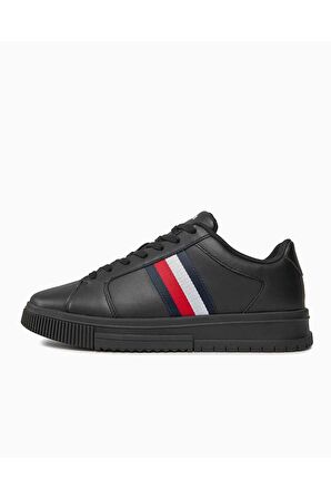 Erkek Tommy Hilfiger Supercup Stripes Low Top Sneakers FM0FM04895
