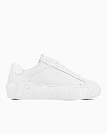 Leather Cupsole Low Top Sneakers