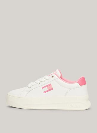 Tommy Hilfiger Bej Kadın Deri Sneaker EN0EN02500YBI