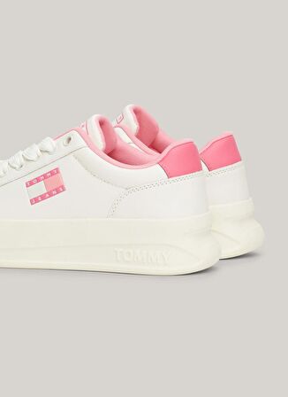 Tommy Hilfiger Bej Kadın Deri Sneaker EN0EN02500YBI
