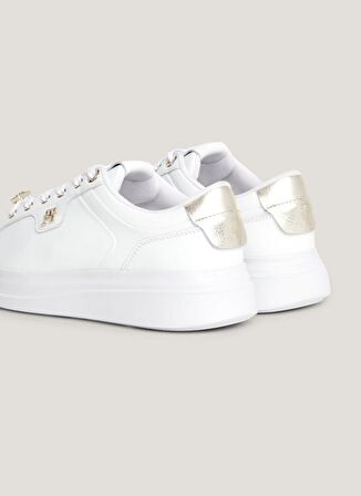 Tommy Hilfiger Beyaz Kadın Deri Sneaker FW0FW077800K7