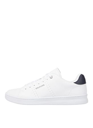 Tommy Hilfiger Beyaz Erkek Sneaker COURT CUP LTH PERF DETAIL