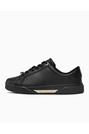 Kadın Tommy Hilfiger Golden Court Low Top Sneakers FW0FW07702