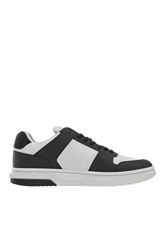 Siyah - Beyaz Erkek Deri Sneaker THE BROOKLYN LEATHER