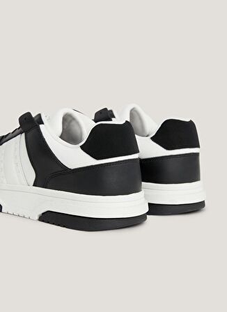 Tommy Hilfiger Siyah - Beyaz Erkek Deri Sneaker THE BROOKLYN LEATHER