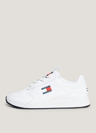 Tommy Hilfiger Beyaz Erkek Sneaker TOMMY JEANS FLEXI RUNNER