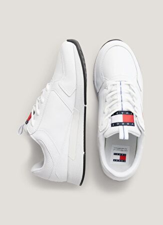 Tommy Hilfiger Beyaz Erkek Sneaker TOMMY JEANS FLEXI RUNNER