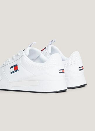 Tommy Hilfiger Beyaz Erkek Sneaker TOMMY JEANS FLEXI RUNNER