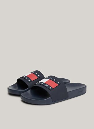 Tommy Hilfiger Lacivert Erkek Plaj Terliği TOMMY JEANS POOL SLIDE ESS