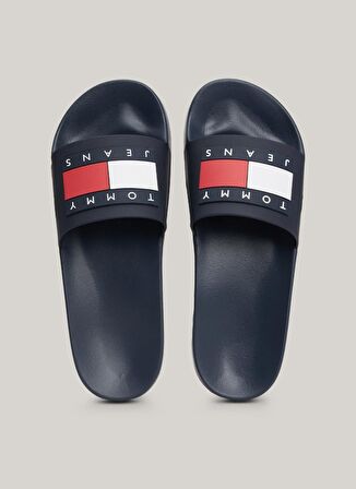 Tommy Hilfiger Lacivert Erkek Plaj Terliği TOMMY JEANS POOL SLIDE ESS