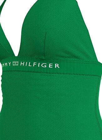 Tommy Hilfiger Yeşil Kadın Mayo HALTER ONE PIECE RP, L4B UW0UW05259