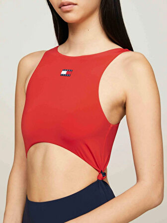 Tommy Hilfiger Cut Out One Piece Mayo Kadın