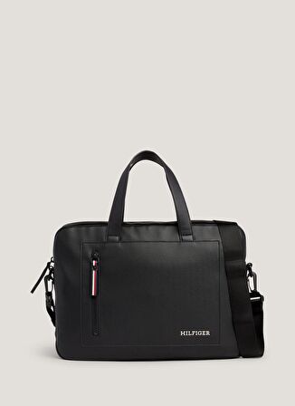 Siyah Erkek Laptop Çantası TH PIQUE SLIM COMPUTER BAG