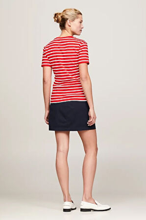 Kadın NEW SLIM CODY C-NK SS T-Shirt-Kırmızı | M