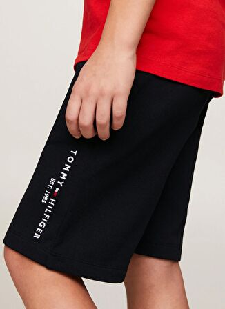 Tommy Hilfiger Lastikli Bel Normal Lacivert Erkek Çocuk Şort ESSENTIAL SWEATSHORTS