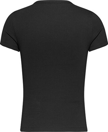 Kadın Tjw Slim Badge T-Shirt-Siyah | XL