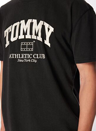 Tommy Jeans Baskılı Siyah Erkek T-Shirt DM0DM18557BDS