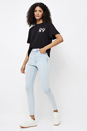 Tommy Hilfiger SYLVIA HGH SSKN BG4216 Kadın Denim Jeans DW0DW175891AB