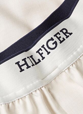 Tommy Hilfiger Lastikli Bel Normal Bej Kadın Şort MONOTYPE PULL ON SHORT