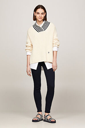 Kadın TH Flex COMO Yüksek Bel Skinny Jeans - Lacivert | 26/28