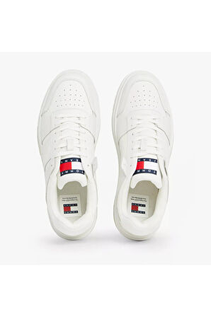 Tommy Hilfiger The Brooklyn Leather Colour-Blocked Erkek Sneaker EM0EM01283TCR
