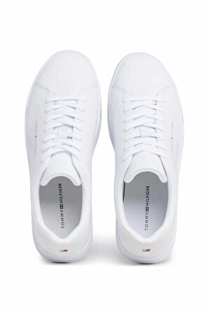 Erkek TH COURT LEATHER Sneaker-Beyaz | 42