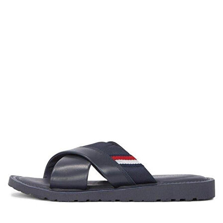 Tommy Hilfiger Core Hilfiger Lth Criss C Sandal Terlik Erkek