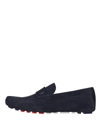 Tommy Hilfiger Lacivert Erkek Süet Günlük Ayakkabı TH CLASSIC SUEDE DRIVER