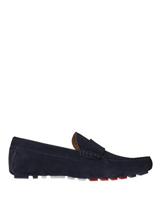 Tommy Hilfiger Lacivert Erkek Süet Günlük Ayakkabı TH CLASSIC SUEDE DRIVER