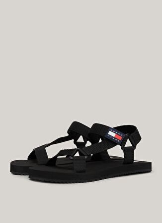 Tommy Hilfiger Siyah Erkek Sandalet TJM CASUAL
